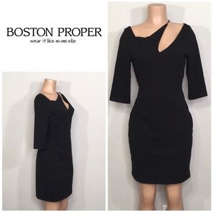 Boston Proper black dress. Runs big. New